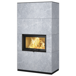 Plieninis židinys Nibe Contura i31T, pilka, 8 kW