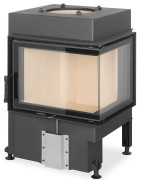 Plieninis židinio ugniakuras Romotop Dynamic DR3SG21, kampinis