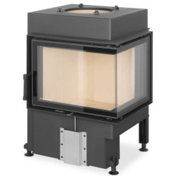 Plieninis židinio ugniakuras Romotop Dynamic DR3SG21, kampinis