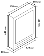 Elektrinis židinio įdėklas Ruby Fires Elski LED, iki 1.2 kW
