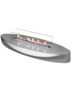 Plieninis bio židinys Spartherm Ebios-fire Elipse Base Mini