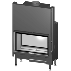 Plieninis židinio ugniakuras Spartherm Varia V-FD-87h, 13.8 kW