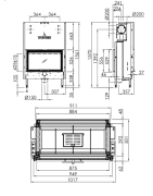 Plieninis židinio ugniakuras Spartherm Premium Varia FD-87h