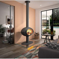 Ketinė krosnelė Invicta Brio, su kojele, 7 kW