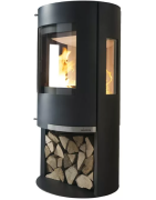 Plieninė krosnelė Invicta Onsen, antracito spalvos, 9 kW