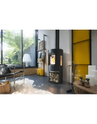 Plieninė krosnelė Invicta Onsen, antracito spalvos, 9 kW