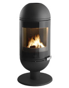 Ketinė krosnelė Invicta Altais, antracito spalvos, iki 9 kW