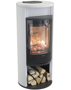 Plieninė krosnelė Nibe Contura 610:6 G Style, balta, iki 9 kW