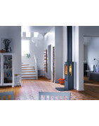 Plieninė krosnelė Nibe Contura 750, juoda, 3 - 7 kW