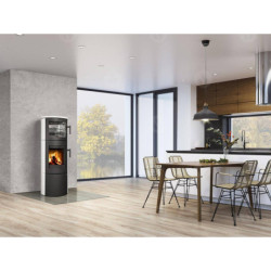 Plieninė krosnelė Romotop Lugo N 01BF, su orkaite, 8 kW