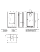 Plieninė krosnelė Romotop Hein Alako5, su apdaila, 11 kW