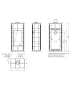 Plieninė krosnelė Romotop Hein Alako5H, su apdaila, 11 kW