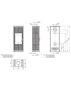 Plieninė krosnelė Romotop Gremio 3, su apdaila, 7.5 kW
