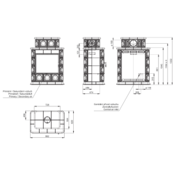 Plieninė krosnelė Romotop Hein Baracca3, 4 - 12 kW