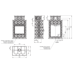 Plieninė krosnelė Romotop Hein Baracca4N, 4 - 12 kW