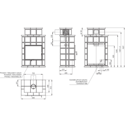 Plieninė krosnelė Romotop Hein Baracca9, 4 - 12 kW