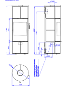 Plieninė krosnelė Romotop Soria N 04, su apdaila, 7.2 kW
