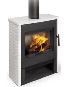 Plieninė krosnelė Romotop Salem 01, keramikos apdaila, 8 kW