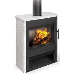 Plieninė krosnelė Romotop Salem 01, keramikos apdaila, 8 kW