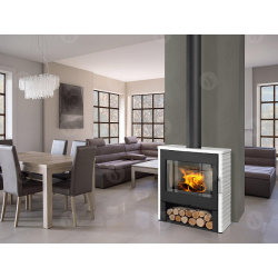 Plieninė krosnelė Romotop Salem 01, keramikos apdaila, 8 kW