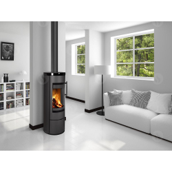 Plieninė krosnelė Romotop Alea 01, keramikos apdaila, 7.4 kW