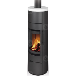 Plieninė krosnelė Romotop Alea 01A, keramikos apdaila, 7.4 kW