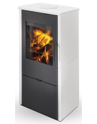 Plieninė krosnelė Romotop Alpera F 01, keramikos apdaila