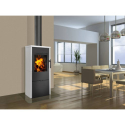 Plieninė krosnelė Romotop Alpera F 01, keramikos apdaila