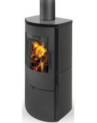 Plieninė krosnelė Romotop Alpera G 01, keramikos apdaila