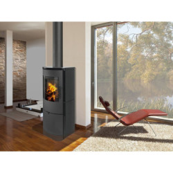 Plieninė krosnelė Romotop Alpera G 01, keramikos apdaila