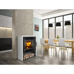 Plieninė krosnelė Romotop Aledo 01, keramikos apdaila, 8 kW