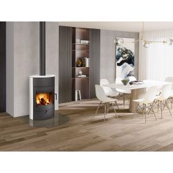 Plieninė krosnelė Romotop Burgos 01, keramikos apdaila, 10 kW