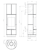 Akumuliacinė plieninė krosnelė Thorma Delia Serpentino Plus