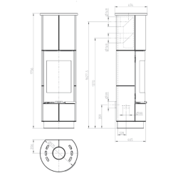 Akumuliacinė plieninė krosnelė Thorma Delia Serpentino Plus