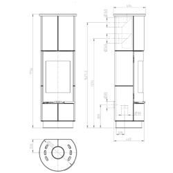 Akumuliacinė plieninė krosnelė Thorma Delia Serpentino Plus