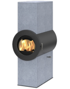 Plieninė krosnelė Thorma Dynamic Serpentino, juoda, 6 - 12 kW