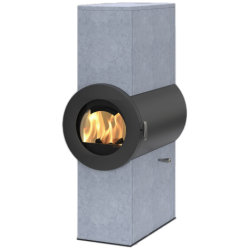 Plieninė krosnelė Thorma Dynamic Serpentino, juoda, 6 - 12 kW