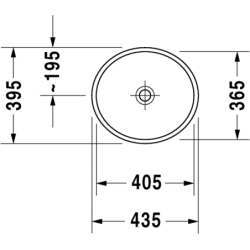Praustuvas - dubuo Duravit Me By Starck 2, 435x395 mm