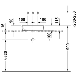Praustuvas - dubuo Duravit Me By Starck 2, 435x395 mm