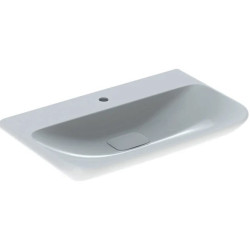 Praustuvas Geberit myDay, 60x48 cm, su skyle maišytuvui viduryje