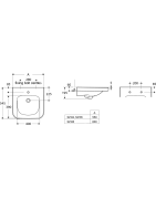 Praustuvas Ideal Standard Contour 21, 550x545 mm