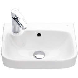 Praustuvas Ido Glow, 400 mm, su skyle kairėje