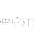 Praustuvas Laufen Val, 650x420 mm, stačiakampis