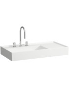 Praustuvas Kartell By Laufen, 900x460 mm, 3 skylės maišytuvui