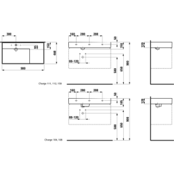 Praustuvas Kartell By Laufen, 900x460 mm, stačiakampis