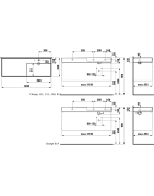 Praustuvas Kartell By Laufen, 1200x460 mm, stačiakampis