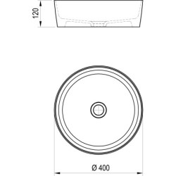 Praustuvas Ravak Uni 400 Slim, 400x400 mm