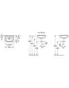 Praustuvas Villeroy&Boch O.Novo, 360x275 mm, su persipylimu