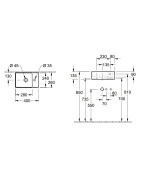 Praustuvas Villeroy&Boch Memento 2.0, 400x260 mm, pastatomas