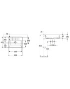 Praustuvas Villeroy&Boch Memento 2.0, 550x420 mm